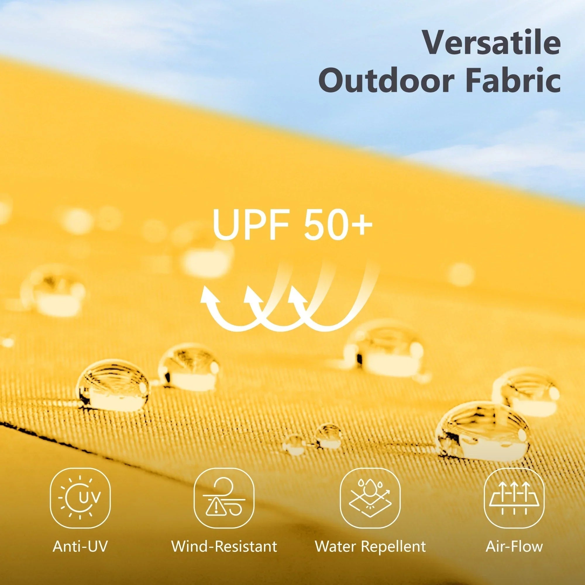 MAISON ARTS 15-foot Rectangular Crank Double-sided Outdoor Market Umbrella Solar LED Lighted Patio Umbrella with Base Included – Image 38