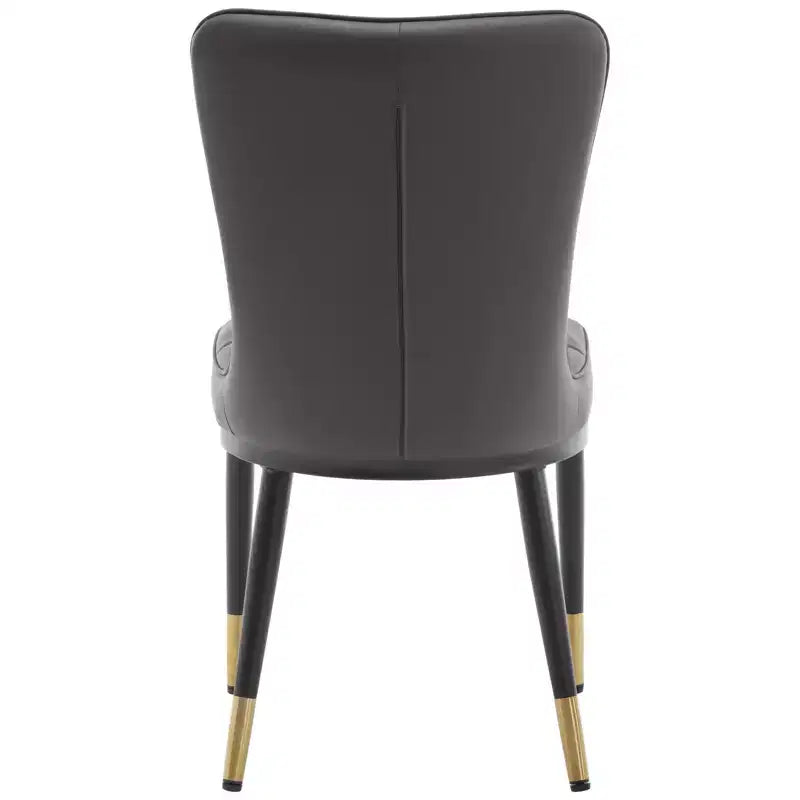 Bekrvio Dining Room Chairs Set of 6, Modern Upholstered Faux Leather Seat with High Back, Metal Legs, Armless Kitchen Chairs for Living Dinning Room – Image 49