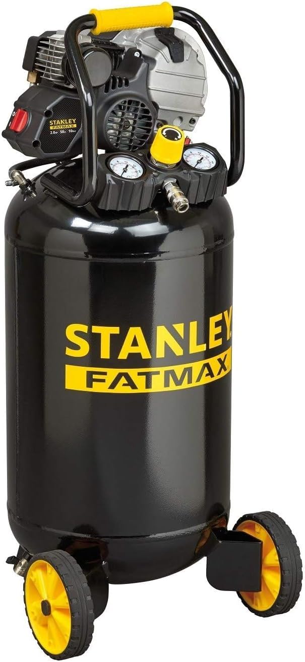 Stanley 2017208 HY227/10/50 V Compresseur (compact ; électrique ; pression 10 bar ; 24 kg ; réservoir 50 l ; puissance du moteur : 2 ch).