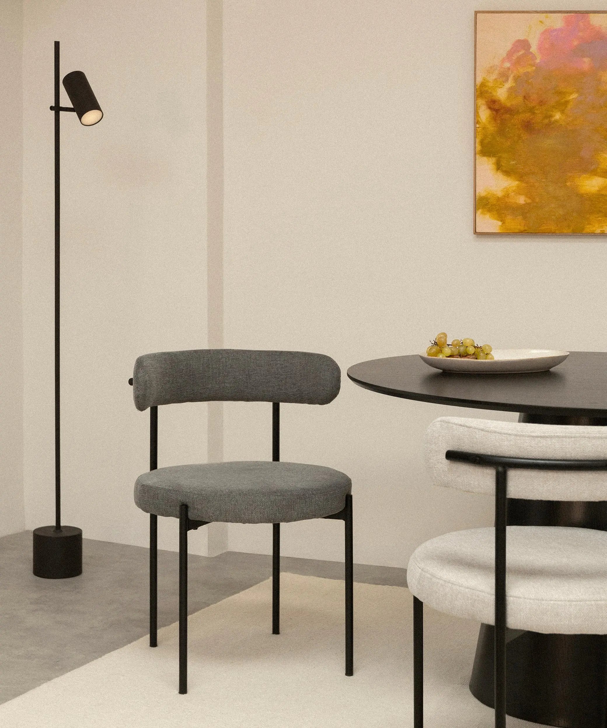 Silla de Comedor en Tela y Metal Alexia – Image 23