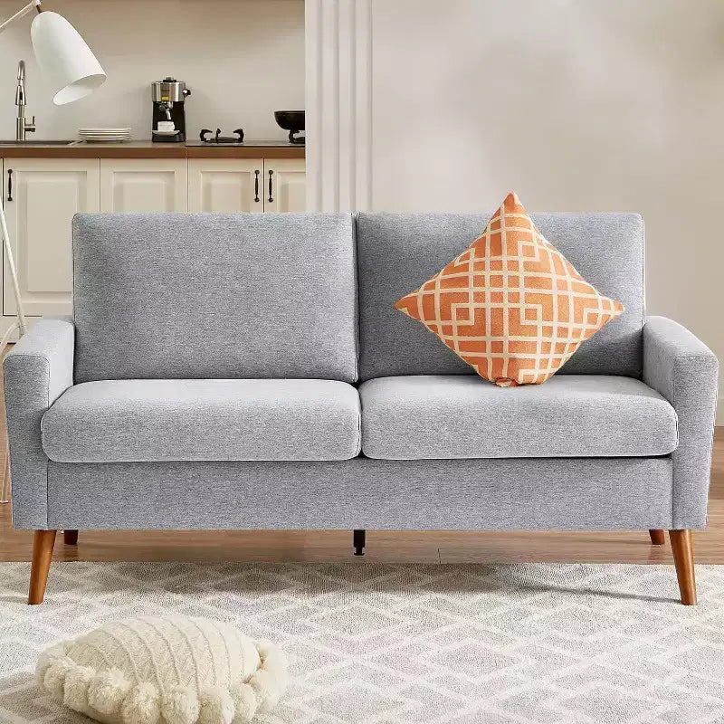 68 Loveseat Sofa Comfy Couch,Modern Loveseat Couches for Living Room/Bedroom,Comfy Sofa with Spring Cushion,Solid Wood,Tool-Free Assembly – Image 30