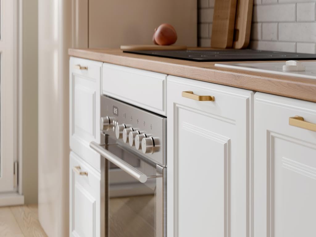Vente-unique - Cuisine compléte - avec Plan de Travail 200 cm - Blanc et Naturel - CELOMIA – Image 7
