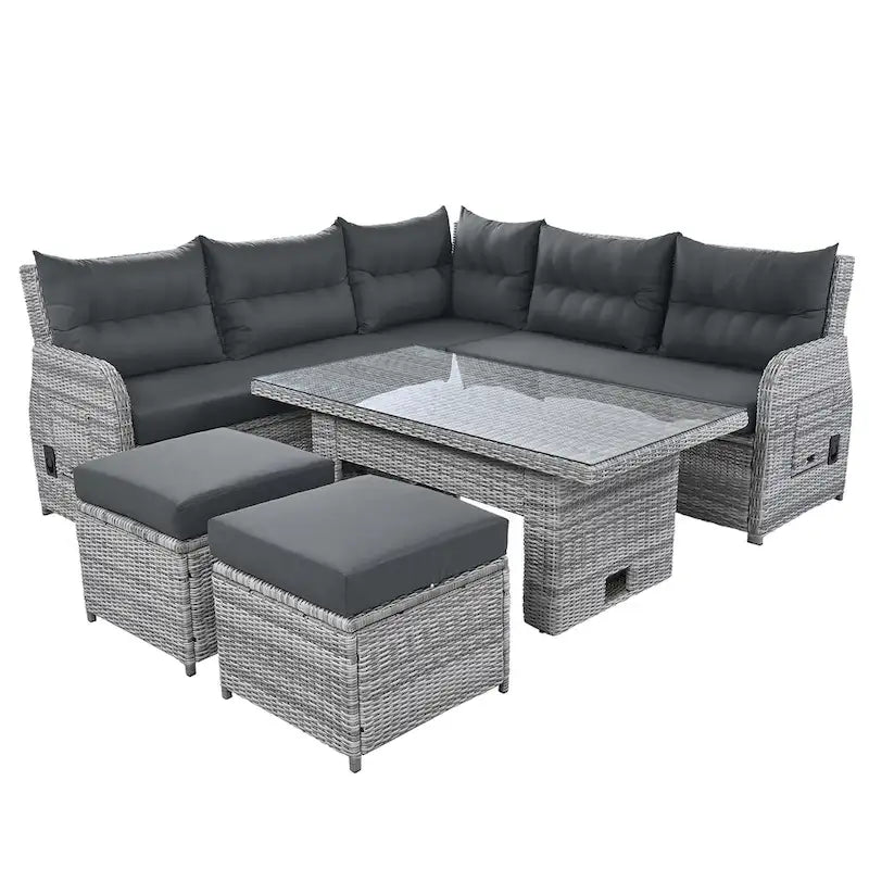 Outdoor Furniture Set Patio Rattan Furniture Set – Image 6