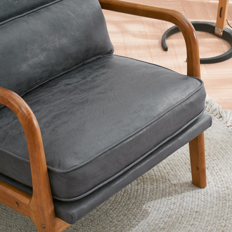 Mid Century Modern Upholstered Accent Chair – Image 53
