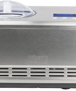Alternative view of H.Koenig Sorbetière Turbine à Glace Professionnelle HF320, Machine à Glace Electrique 2L, 180 W, Réfrigérante & Maintien du Froid - Sorbet et Crème Glacée