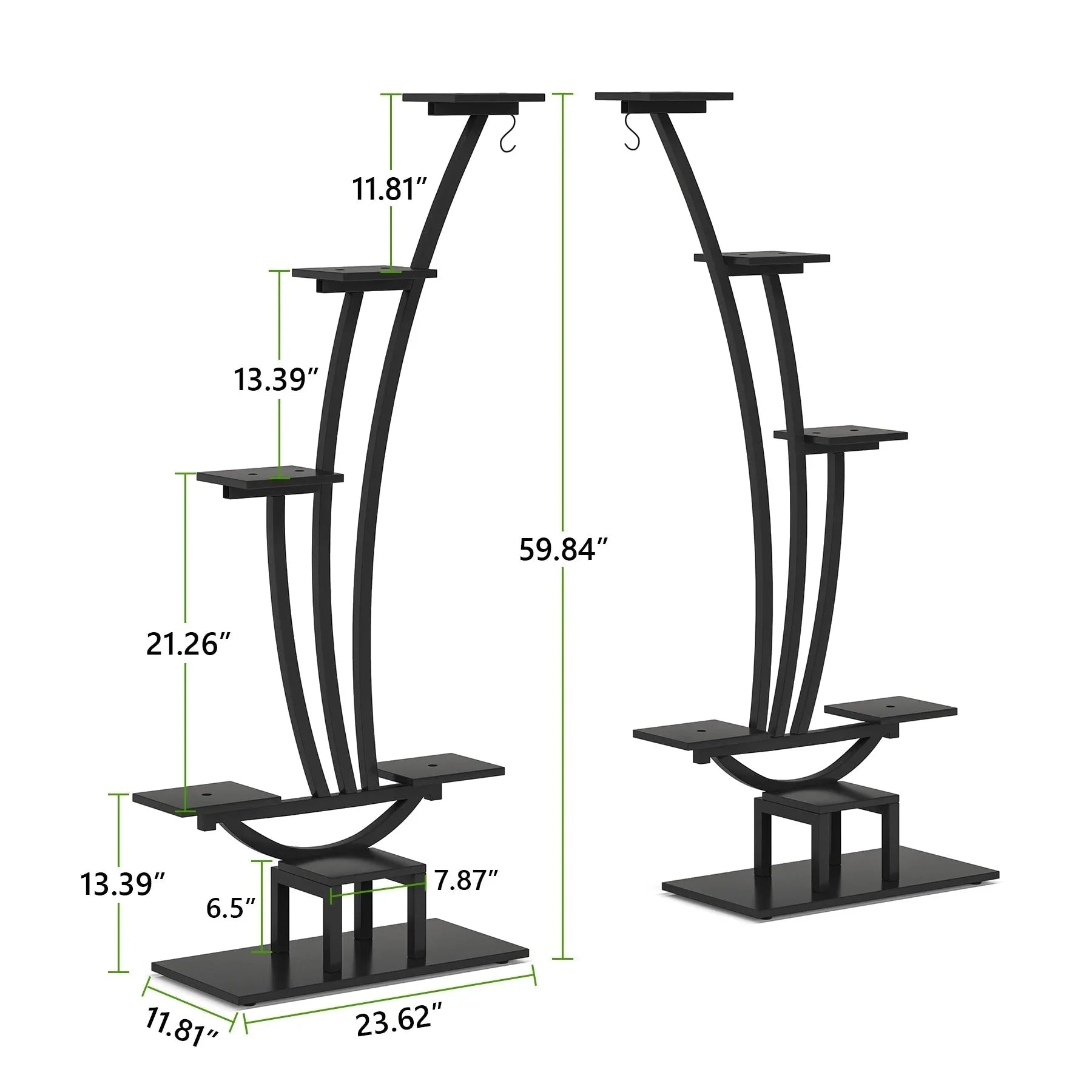 Indoor Plant Stand, 6-Tier Flower Rack for Home Garden- Set of 2 – Image 22