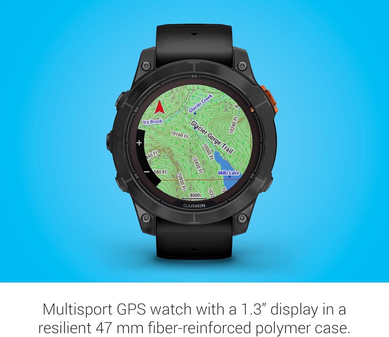 fēnix 7 Pro, Solar - Montre GPS Multisports connectée – Gray avec Bracelet Noir – Boîtier 47 mm (Reconditionné) – Image 7