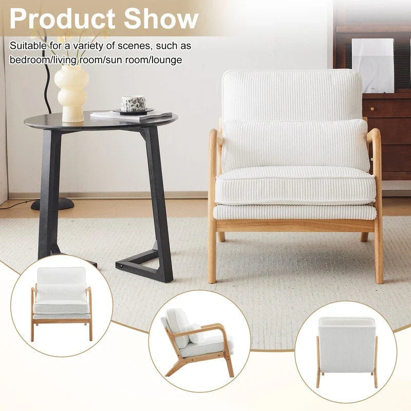 Mid Century Modern Upholstered Accent Chair – Image 79