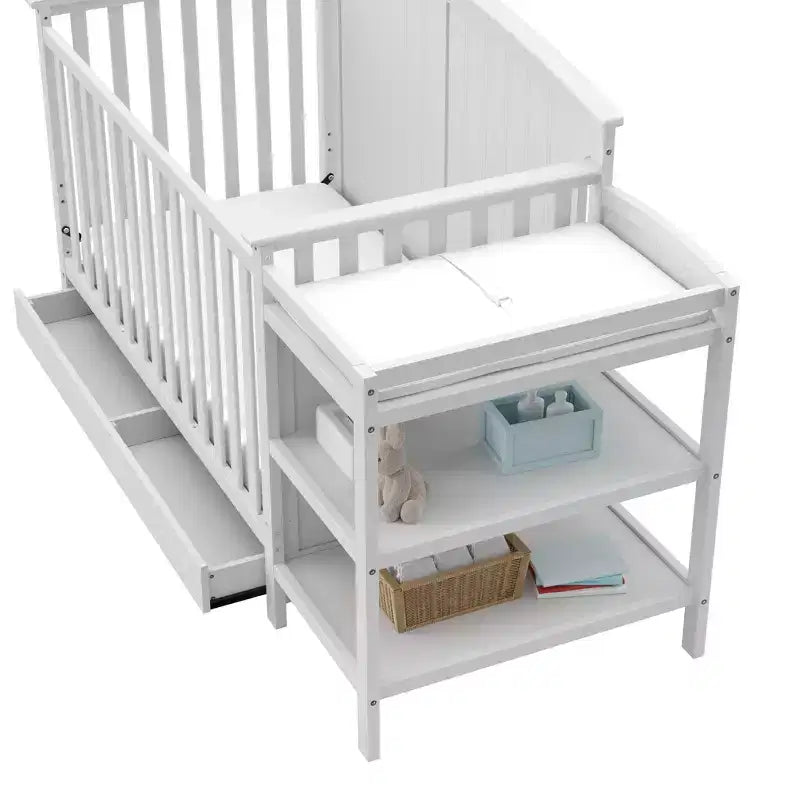 Storkcraft Steveston 5-in-1 Convertible Crib and Changer with Drawer – Image 24