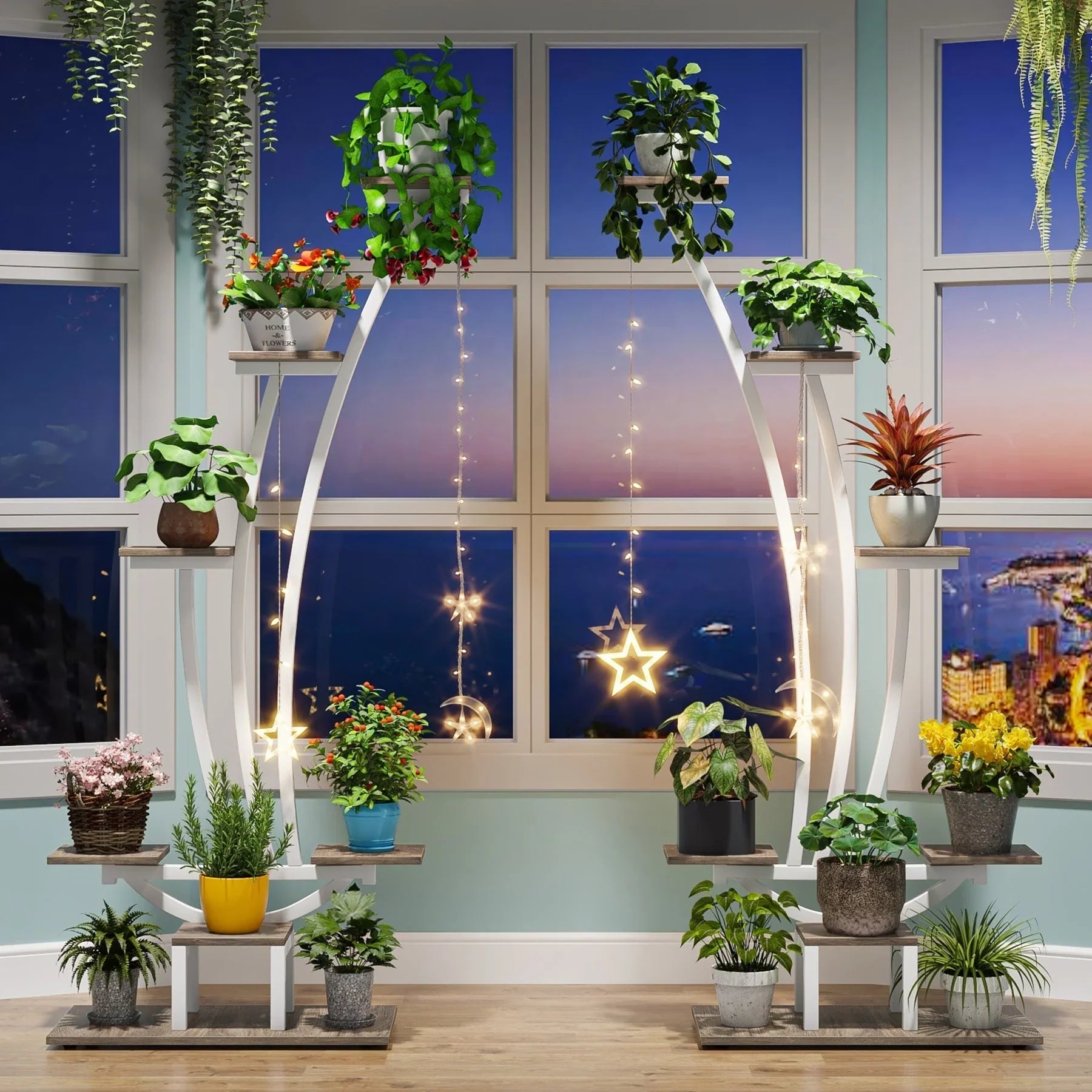 Indoor Plant Stand, 6-Tier Flower Rack for Home Garden- Set of 2 – Image 14