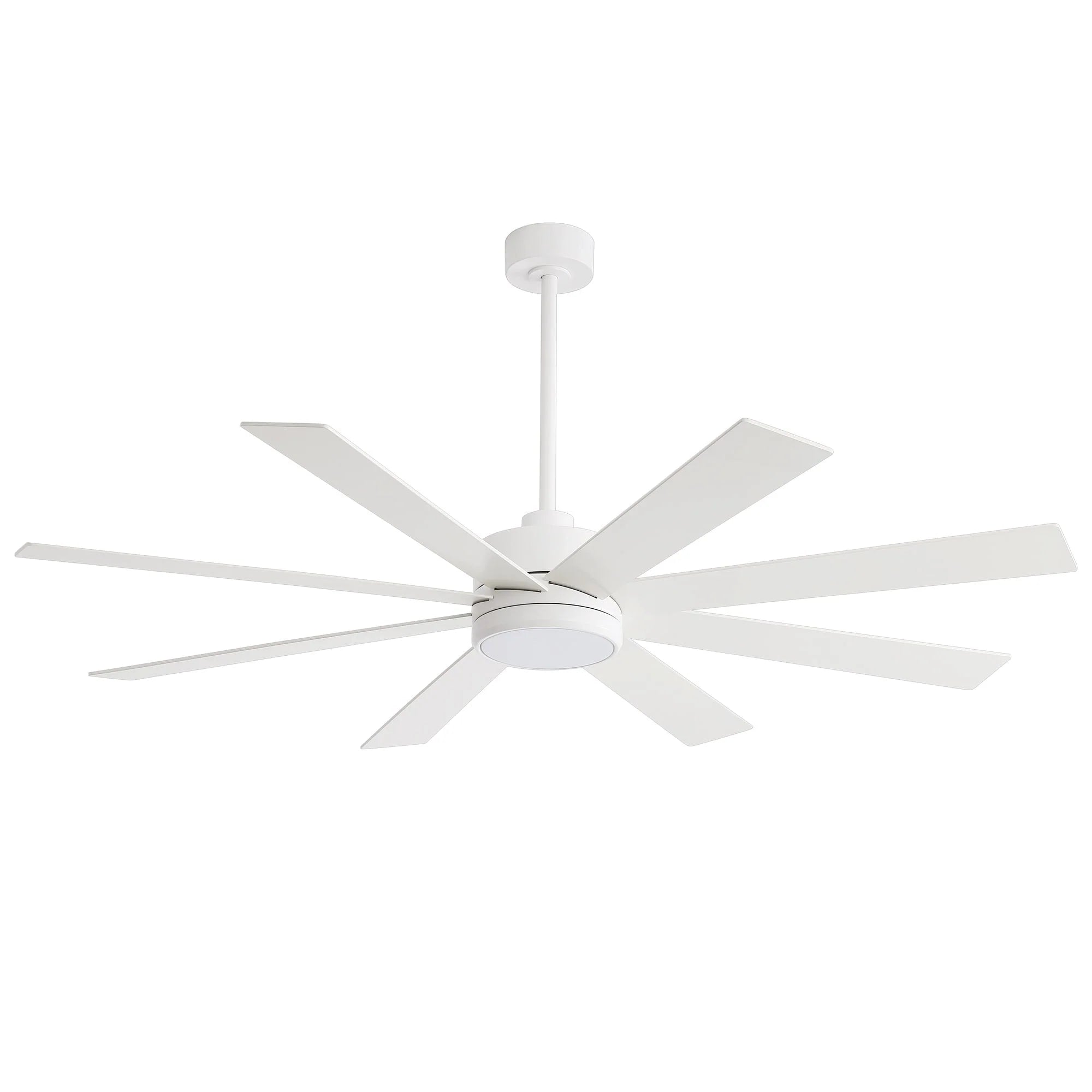65 Inch 8-Blade Black LED Ceiling Fan with Light and Remote – Image 47