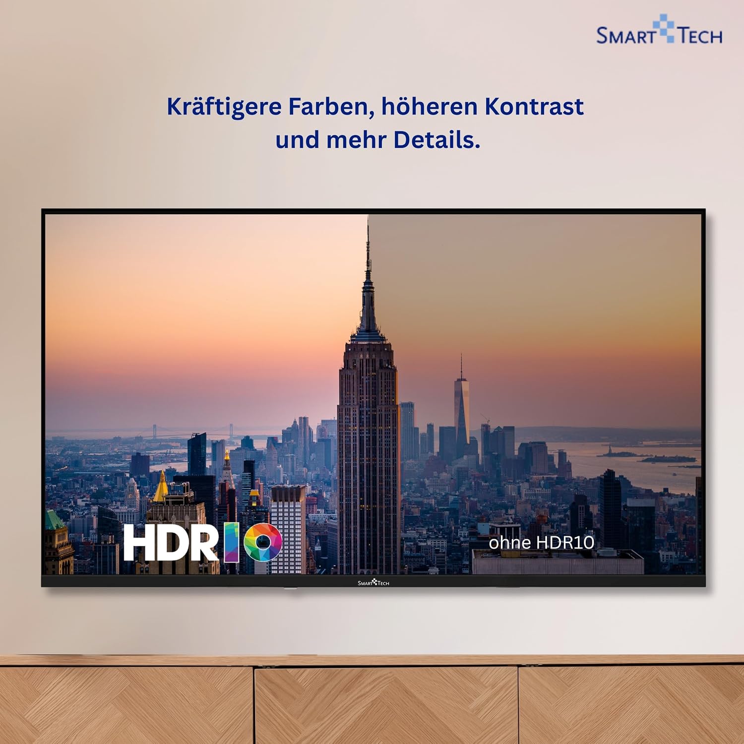 Smart Tech QLED 43QG06V2 Téléviseur Google TV HDR avec résolution 4K UHD, Bluetooth et Triple Tuner, Smart TV 43QG06V2 (2026) – Image 9