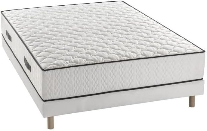 Ensemble Matelas + sommier 140 x 190 - Ressorts - 24 cm - 5 Zones - Equilibré - DETENTE – Image 4