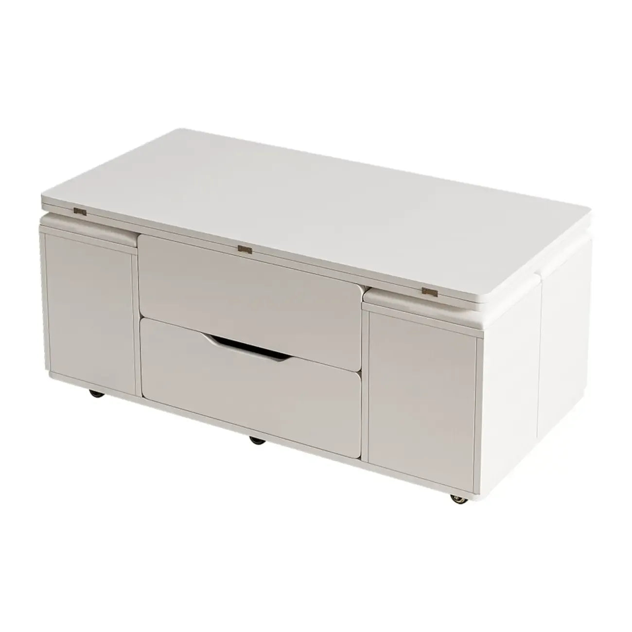 Foldable Lift-Top Coffee Table with 4 Stools & Storage – Image 13