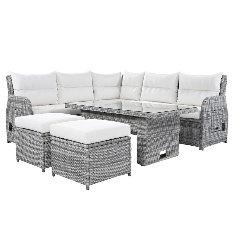 Outdoor Furniture Set Patio Rattan Furniture Set – Image 14