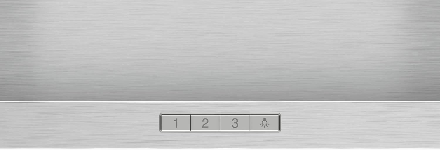 Bosch DWP64BC50 - Hotte murale - Série 2 - 3 vitesses d'aspiration - Eclairage LED - 60 cm - 100 W - Inox – Image 2