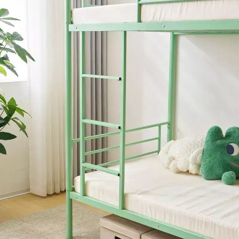 Karl Home Twin Over Twin Steel Bunk Bed Frame Ladder Bedroom Dorm Room for Kids Adult Children – Image 12