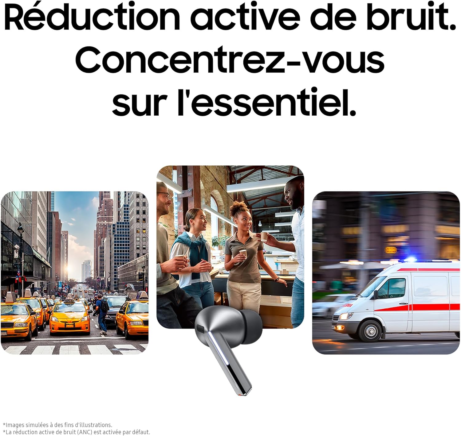 Buds3 Pro, Écouteurs sans Fil, Réduction Active de Bruit, Bluetooth, Argent, Audio 360, AI, Chargeur Secteur Inclus, (Version FR) – Image 7