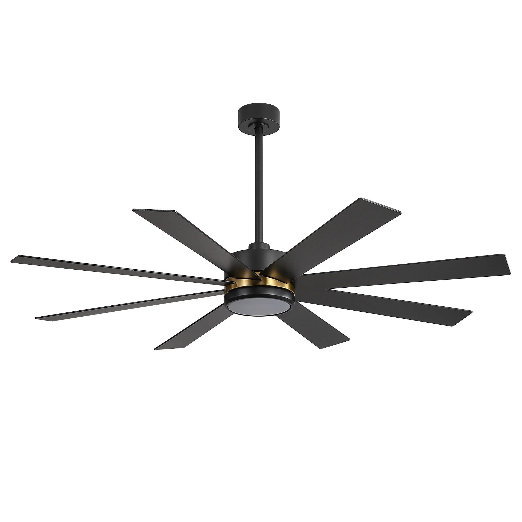 65 Inch 8-Blade Black LED Ceiling Fan with Light and Remote – Image 71