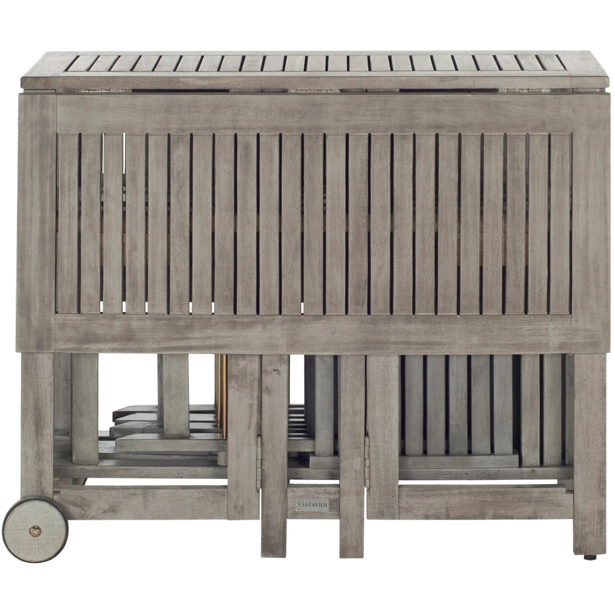 SAFAVIEH Outdoor Brandy 5-Piece Outdoor Dining Table Set - 43Wx35Dx29H – Image 6