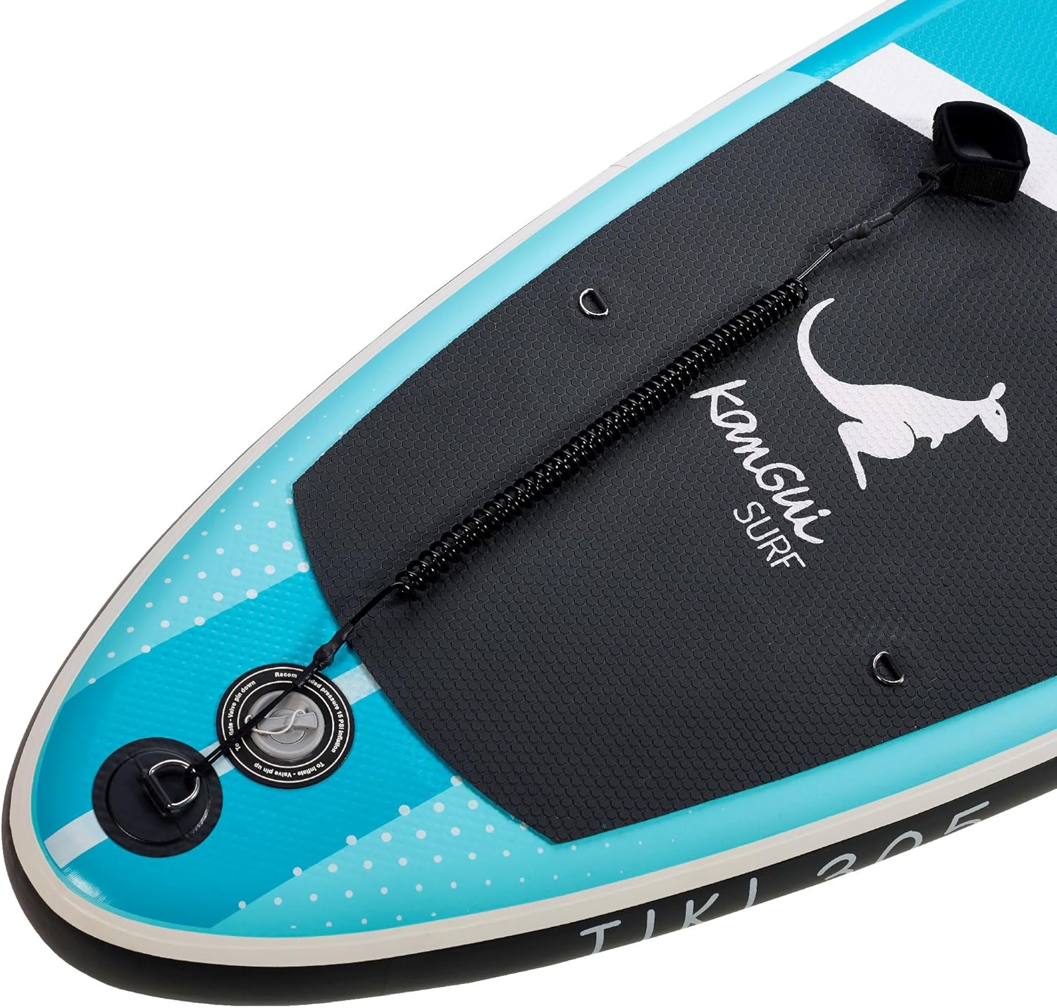 Kangui - Stand up Paddle 305cm Sup Gonflable + pagaie + Sac à Dos + Pompe Haute Pression + Leash + kit de réparation - TIKI – Image 7
