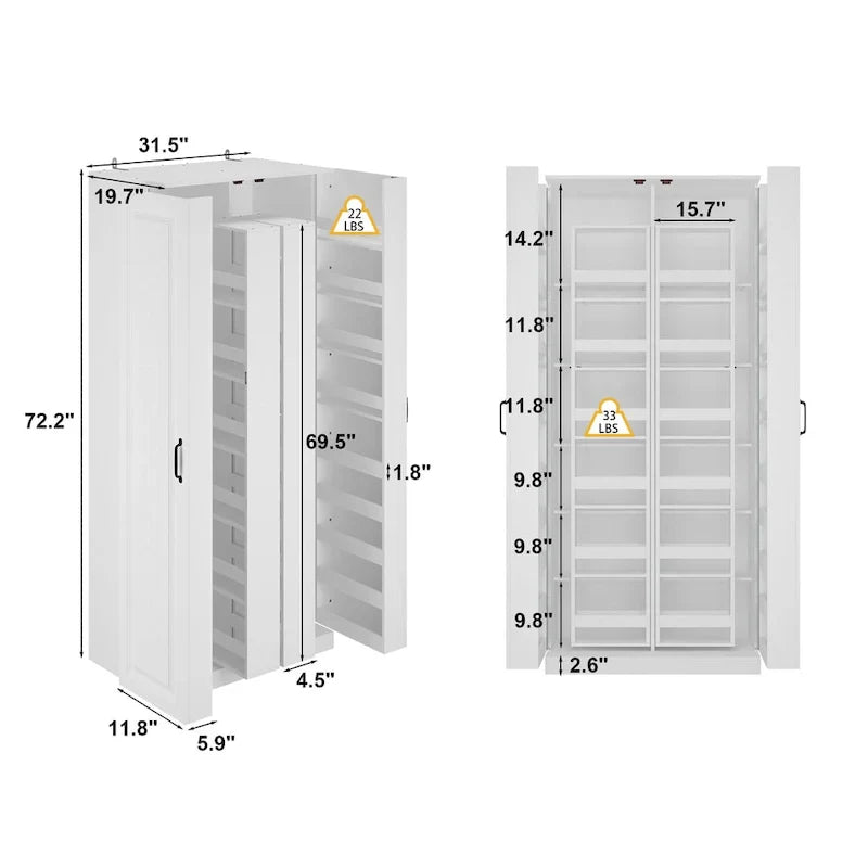 Versatile Kitchen Organizer: Compact 31.5 Cabinet with Smart Storage – Image 11