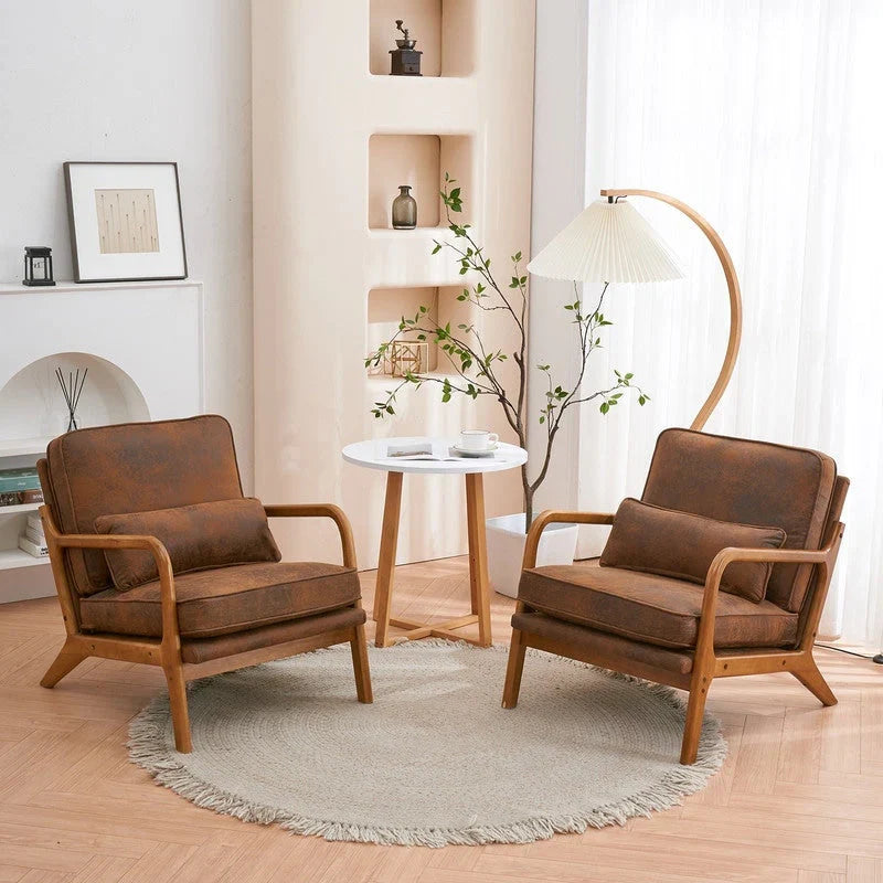 Mid Century Modern Upholstered Accent Chair – Image 48
