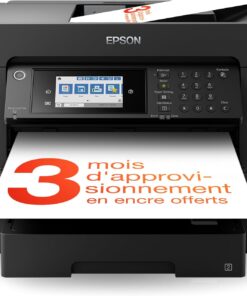 WorkForce WF-7840DTW | Imprimante A3+ 4-en-1 - Impression recto-verso, Numérisation, Copie, Fax - WiFi Direct, Ethernet, PrecisionCore, 25ppm Noir/12ppm Couleur, Mobile, Encres économiques