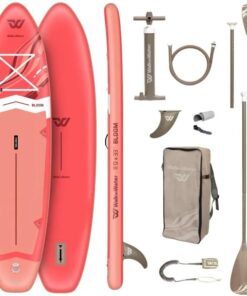 WOW Bloom 11.0 Sup Gonflable Paddle 335 cm x 84 cm – Stand Up Paddle Stable 2–3 Personnes, Pack Complet avec Pagaie 2en1 Kayak, Drop Stitch Renforcé, Charge 170 kg, Débutant à Intermédiaire