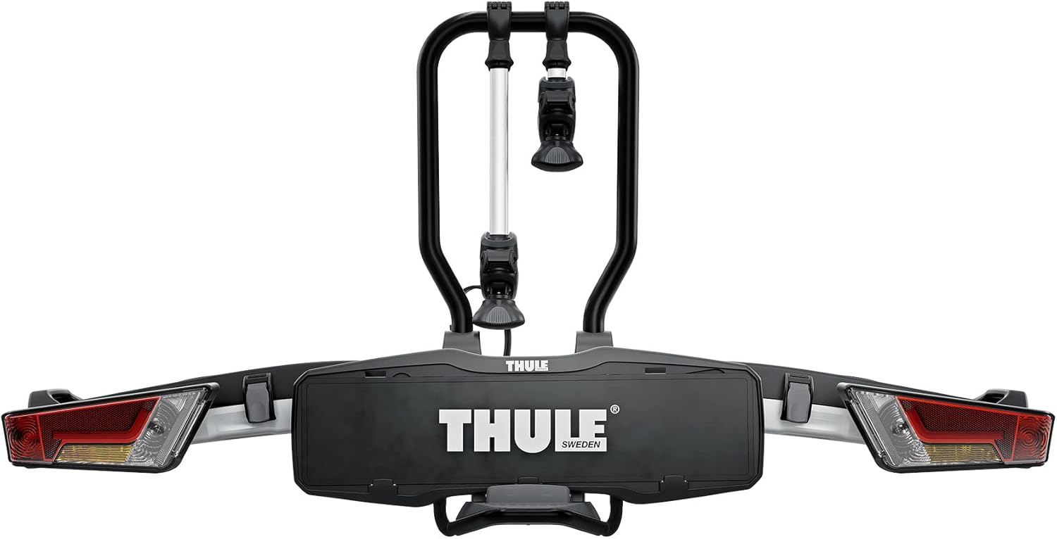 Thule EasyFold XT Porte-Vélos, Porte-Vélos sur Attelage Black/Aluminum 2 Bikes – Image 6