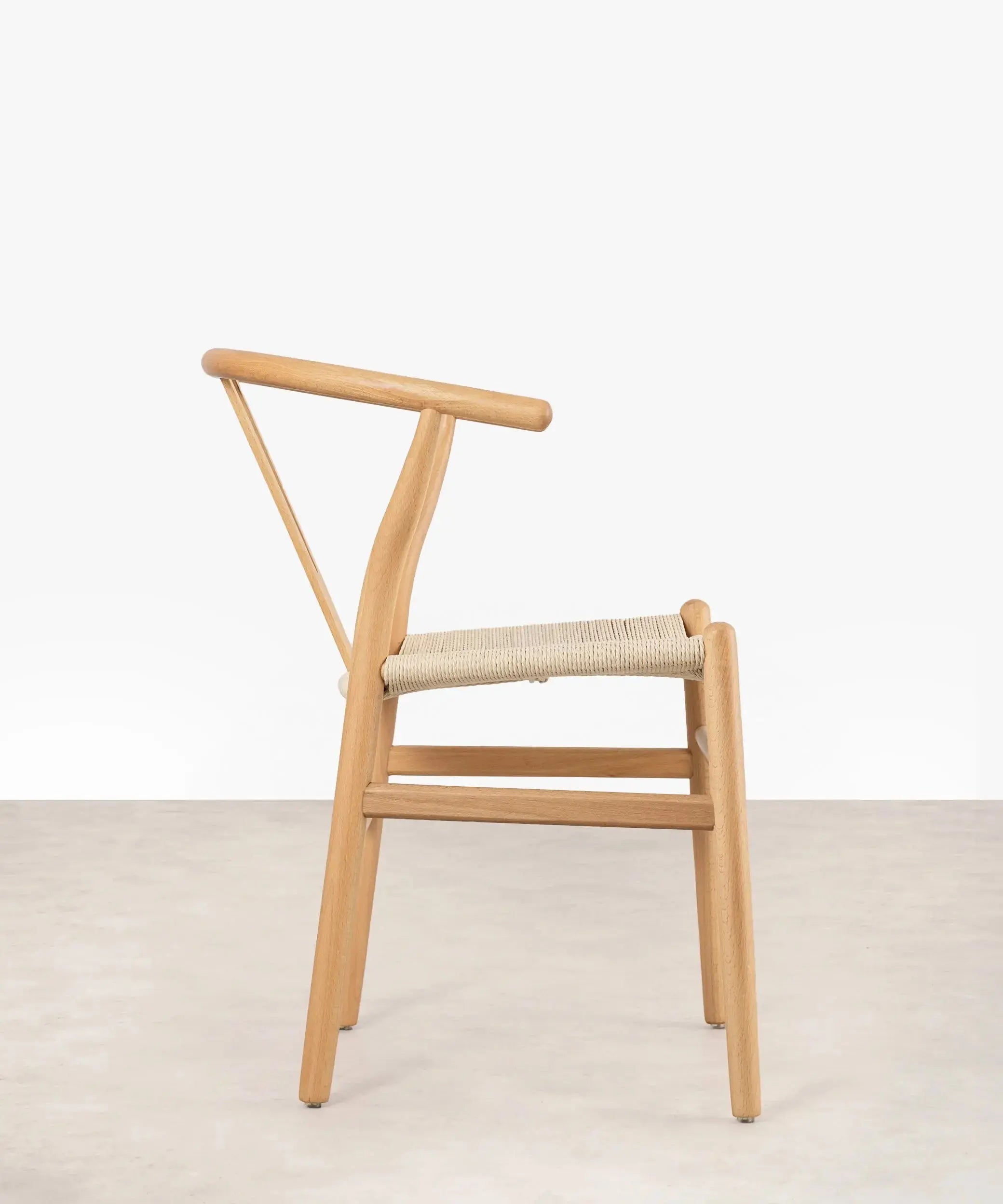 Silla de Madera y Cuerda Trenzada Uish – Image 4