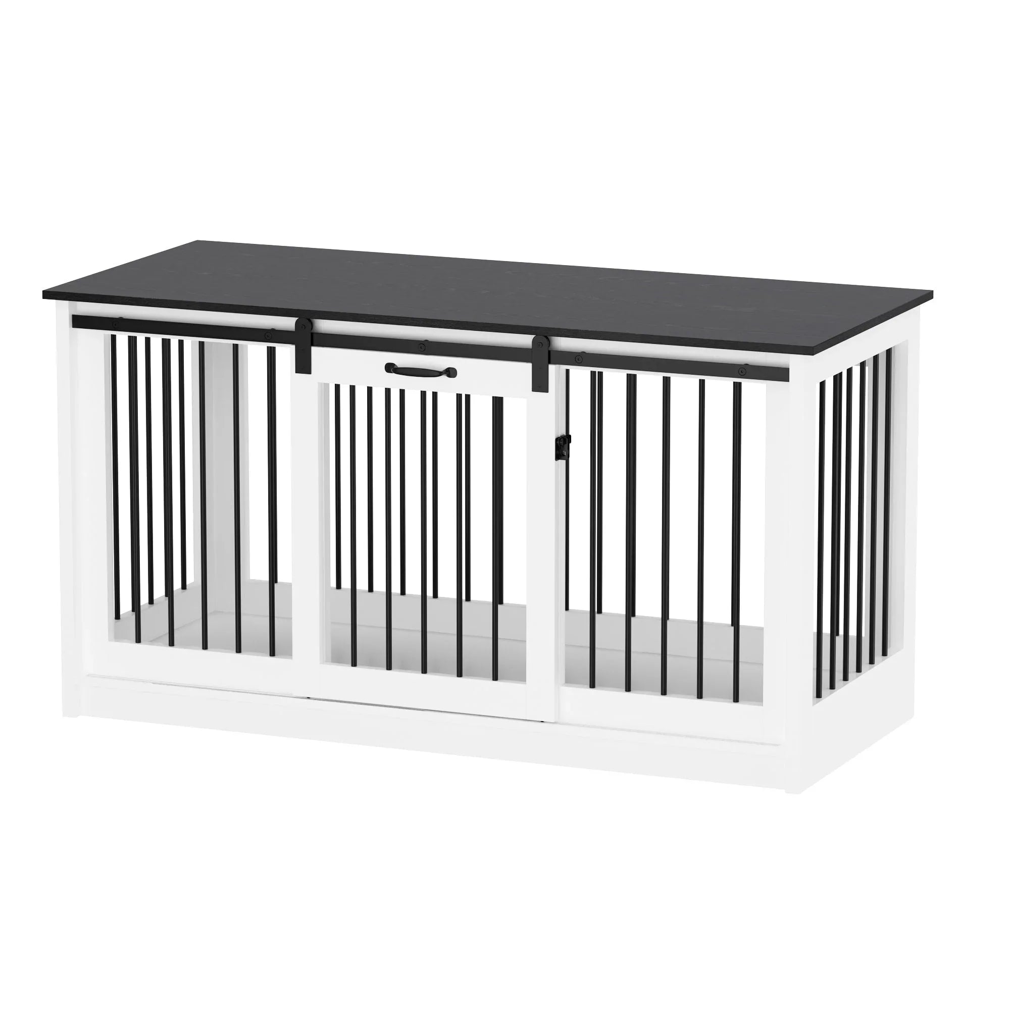 Pet Residence with Iron Tube Reinforcement Stylish & Sturdy Dog Crate – Image 33