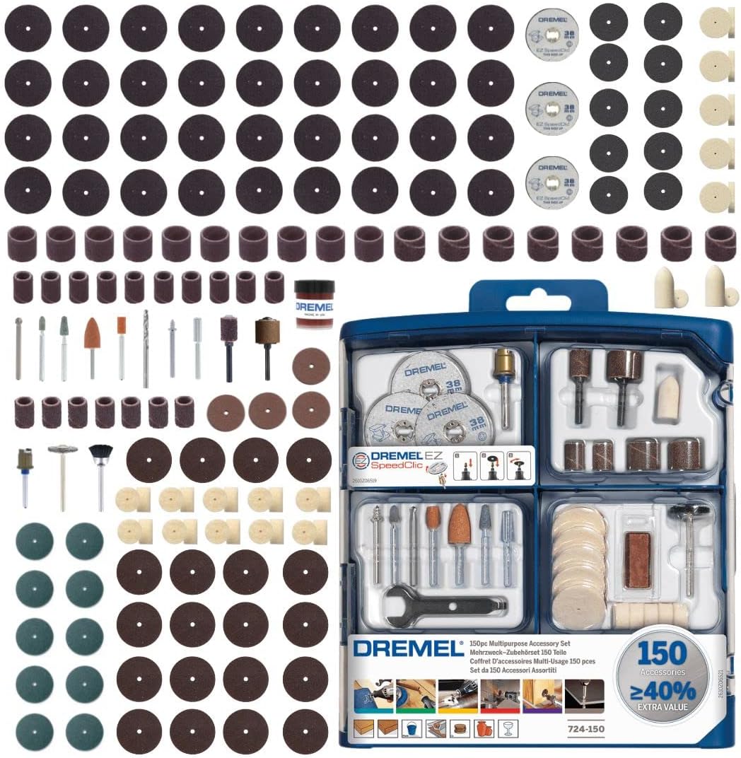 Dremel 4250 Outil Rotatif Multifonction 175W avec 3 Adaptations 35 Accessoires Vitesse Variable & Coffret de 150 accessoires Dremel pour outils rotatifs pour graver, découper, poncer, meuler – Image 5