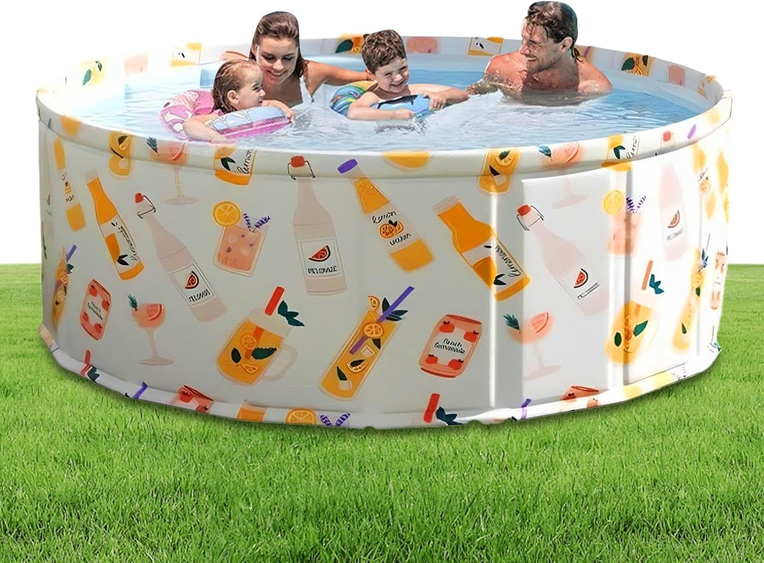 Piscine De Bain Pliable Portable - Bassin De Jeu en Eau Intérieure, Baignoire Non Inflatable | Équipement De Baignade D'activité D'été, Piscine De Trempage pour avec Base pour Pelouse Garage F – Image 8