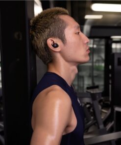 Alternative view of Sennheiser écouteurs Momentum Sport avec Suivi de Fitness pour Rythme Cardiaque et température corporelle - Son Clair avec ANC adaptatif, Maintien sécurisé, durée de Vie de la Batterie 24h - Noir