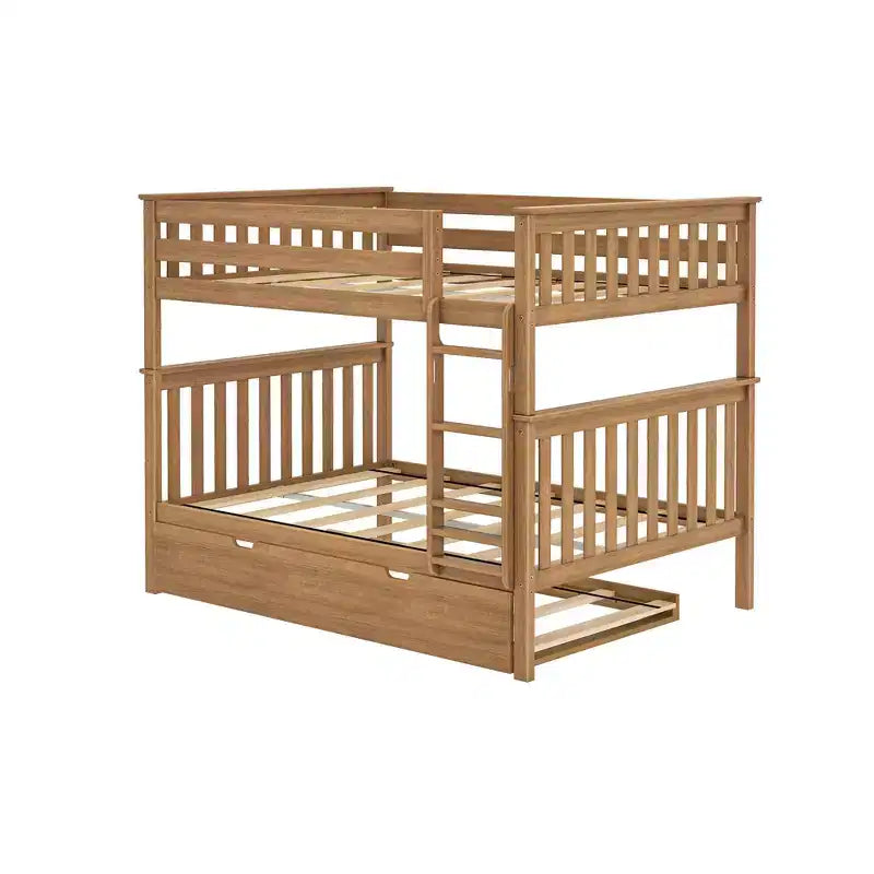 Max & Lily Full over Full Bunk Bed with Trundle Bed – Image 17