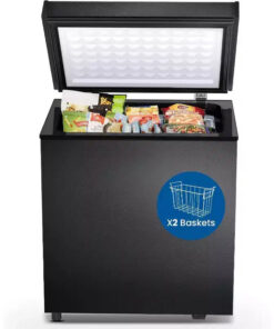 ZAFRO 1.8 Cu.ft Chest Freezer, Compact Deep Freezer with 2 Baskets & Adjustable Temp, Top Open Door for Home, Dorm,Kitchen,Bar