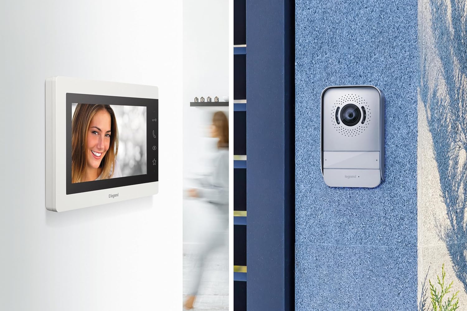 LEGRAND, Easykit Essential 367915 Kit d'interphone vidéo avec connecteur 2 fils, moniteur couleur 7 et caméra grand angle 1/2, kit de maison familiale, extensible, alimentation encastrée en ligne, – Image 8