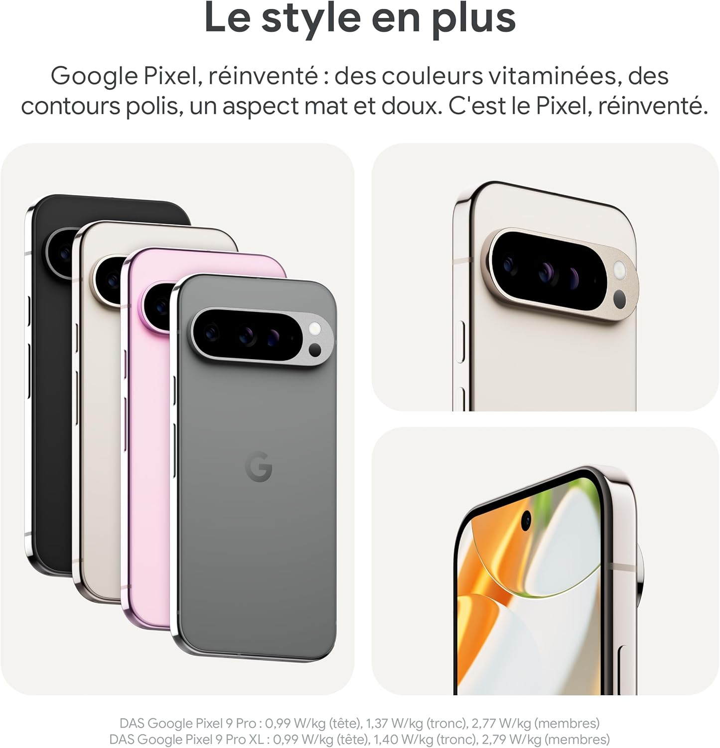 Google Pixel 9 Pro XL - Smartphone Android débloqué avec Gemini, Triple Appareil Photo arrière, 24 Heures d'autonomie et écran Super Actua 6,8 Pouces - Noir Volcanique, 256GB – Image 6