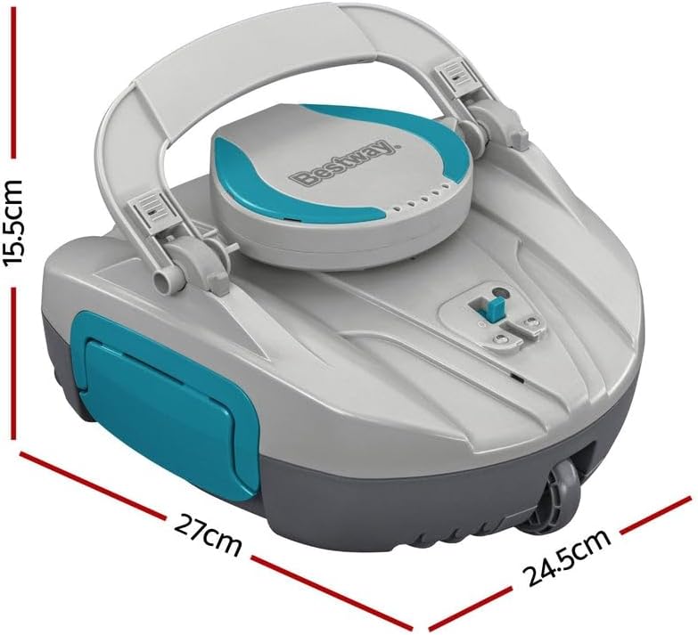 Bestway Robot aspirateur de Piscine Automatique AquaTronix G100-27 cm x 24,4 cm x 15,5 cm - Gris/Vert – Image 9
