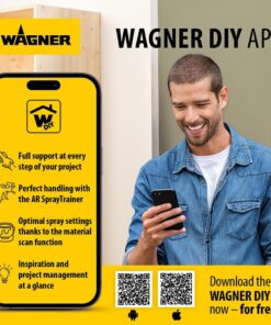 Alternative view of WAGNER Système de Peinture par pulvérisation Airless Control Pro 250 M pour peintures murales, sous Couches, Vernis & lasures, 15 m²-2 Min, réglage de la Pression, 110 Bar, Tuyau 9 m