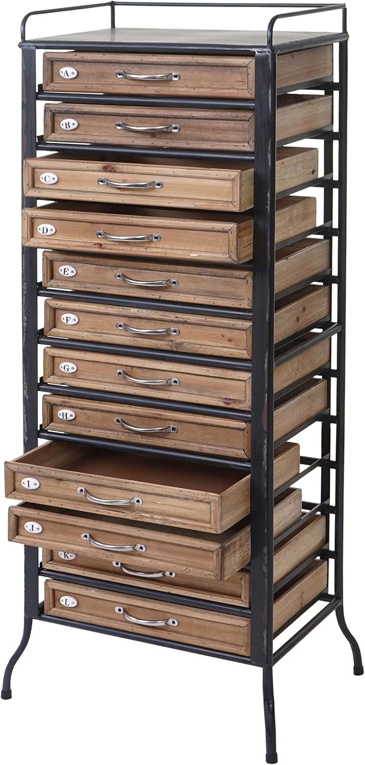 Mendler Placard de pharmacien HWC-A43 Style Shabby 129x55x38cm