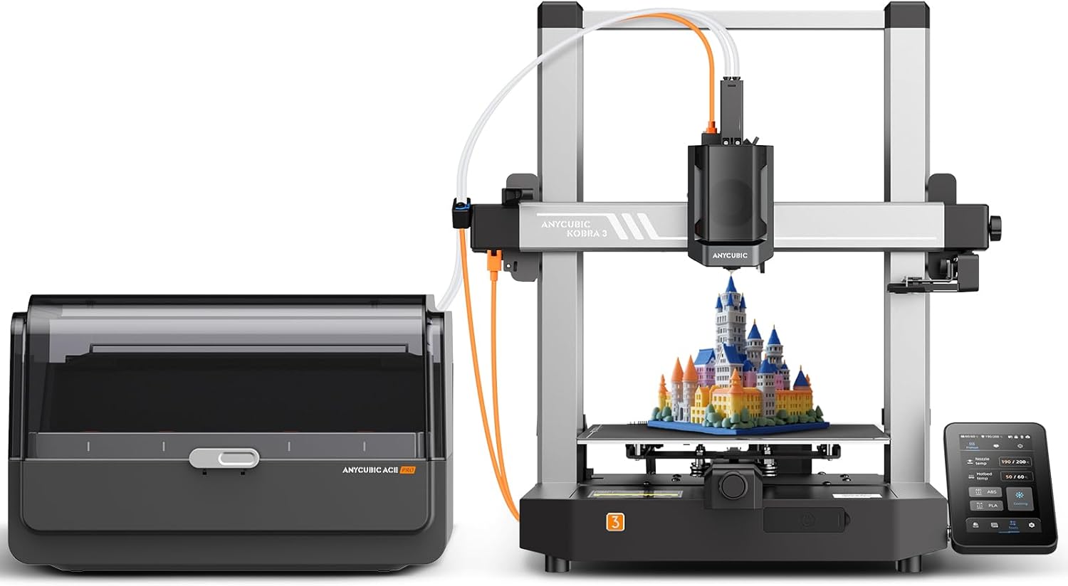 Imprimante 3D multicolore ANYCUBIC Kobra 3 Combo - 250*250*260mm