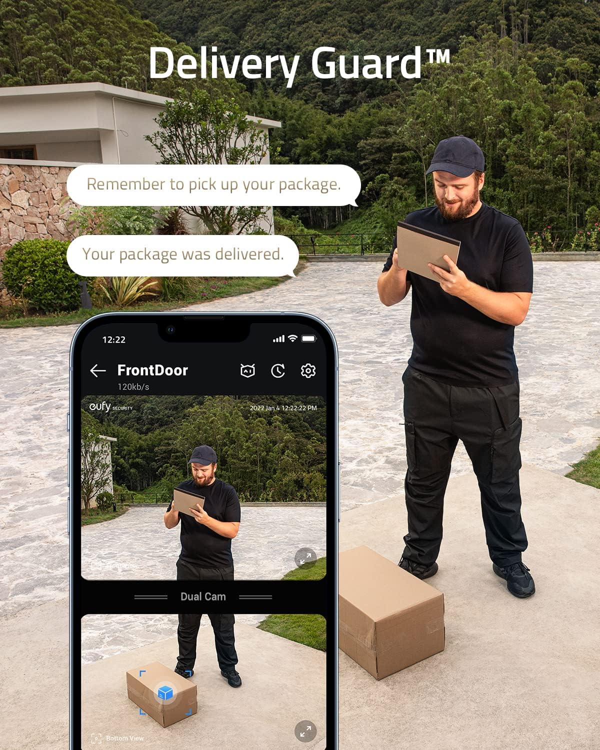 eufy Security Video Doorbell S330 Sonnette sans Fil avec 2 Cameras (sur batterie) avec HomeBase, Double Détection des Mouvements et Colis, 2K HD, sans Charges Mensuelles, 16G de Stockage Local – Image 3