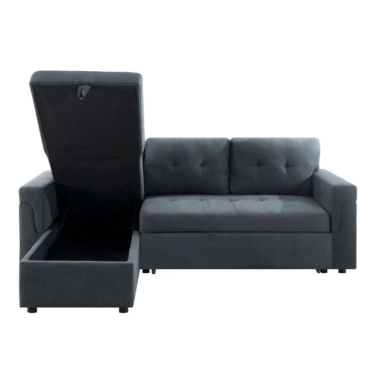 Convertible Reversible Sectional Sofa with Pull-Out Sleeper Bed, Hidden Storage Chaise, and Durable Legs – Image 127