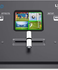 FEELWORLD LIVEPRO L1 V1 Multicaméra Vidéo Mixer Commutateur de mixage vidéo écran LCD 5,1 cm 4 x entrées HDMI Format de Sortie USB 3.0 Production en Temps réel Diffusion en Direct Léger