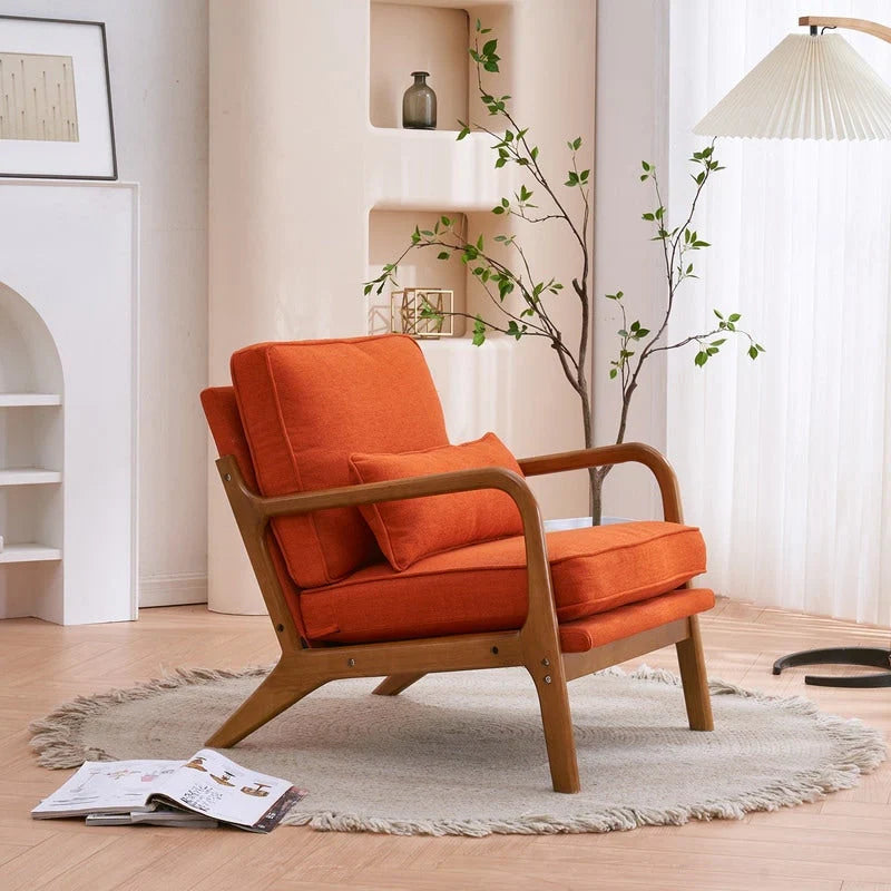 Mid Century Modern Upholstered Accent Chair – Image 30