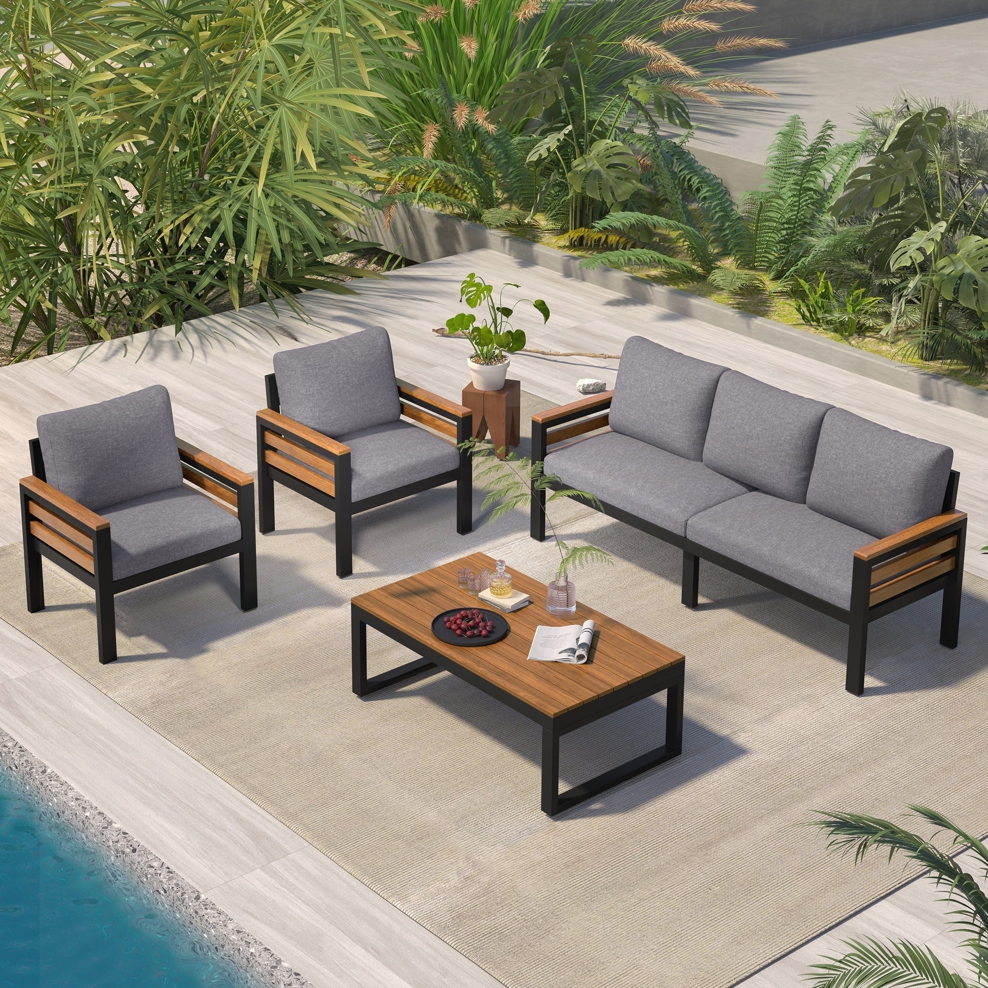 4-Piece Outdoor Furniture Sofa Set – Image 3