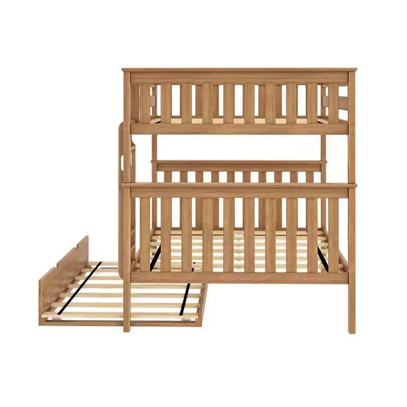 Max & Lily Full over Full Bunk Bed with Trundle Bed – Image 19