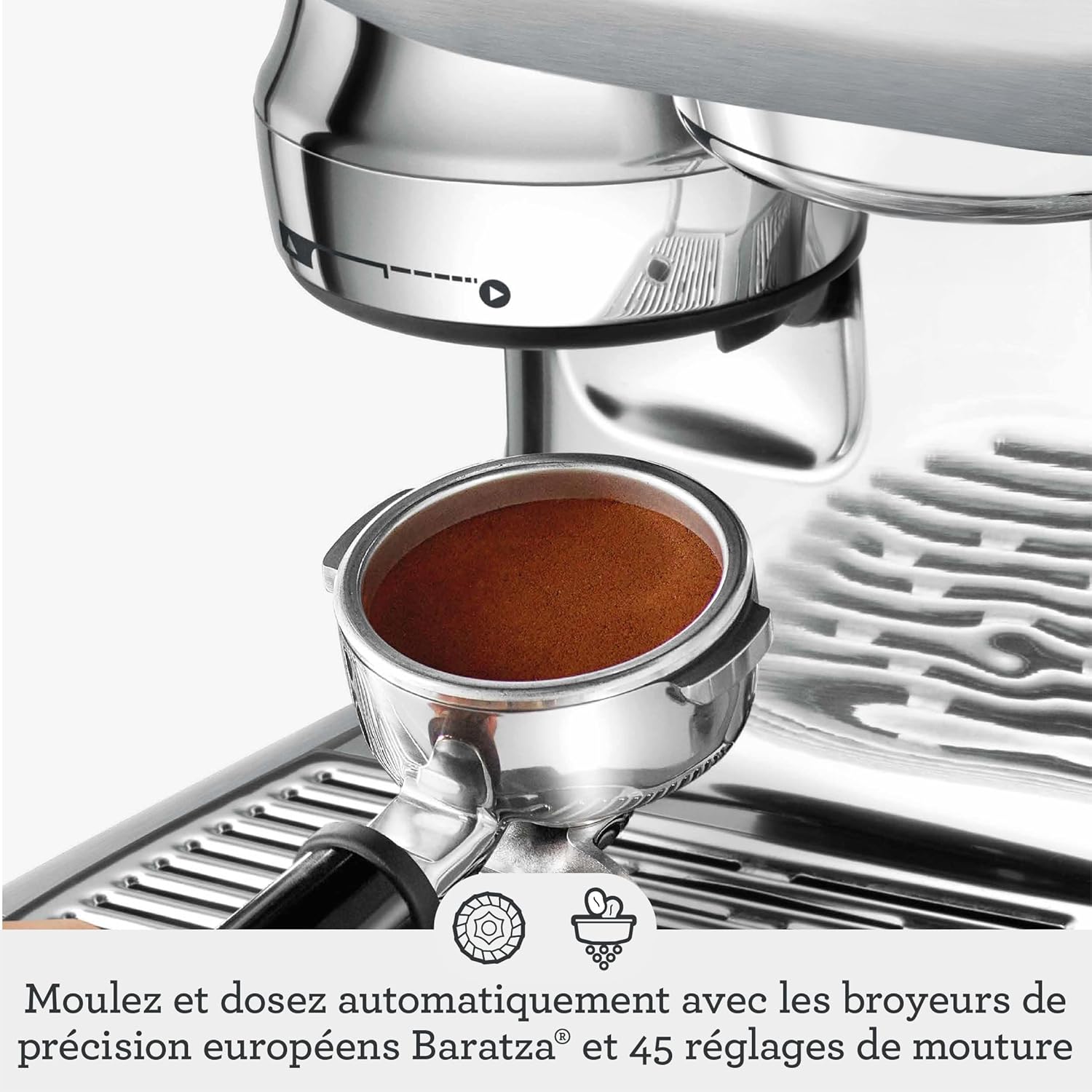 Sage - The Oracle Jet - Machine Expresso à Porte-Filtre, Moulin Intégré - Mousseur à Lait Manuel & Automatique - 1600W, 14 Programmes, Knock Box Inclus - Acier Inoxydable – Image 4